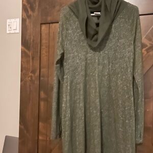 CAbi Olive Green Knit Top
